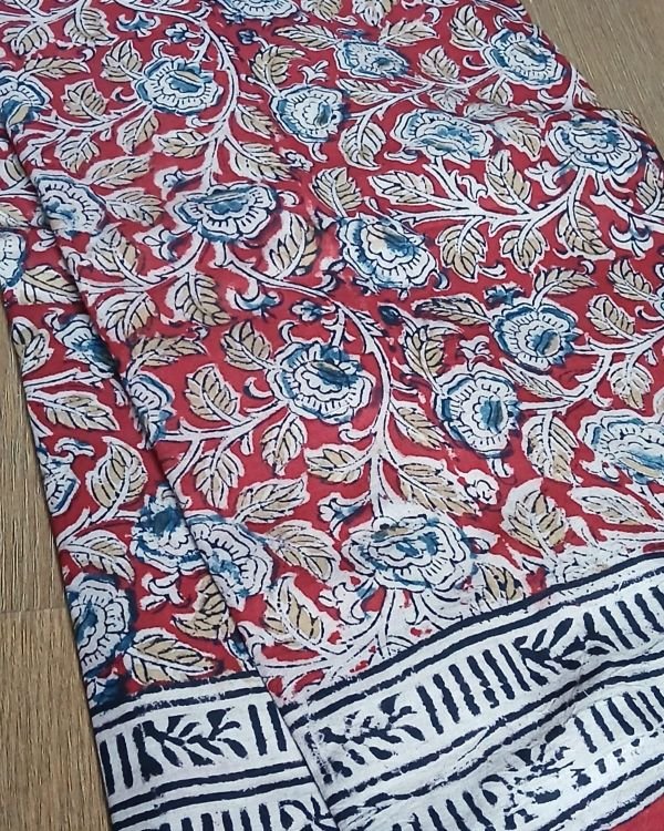 Pedana Cotton Kalamkari Saree - (PCKS0014) - Image 9