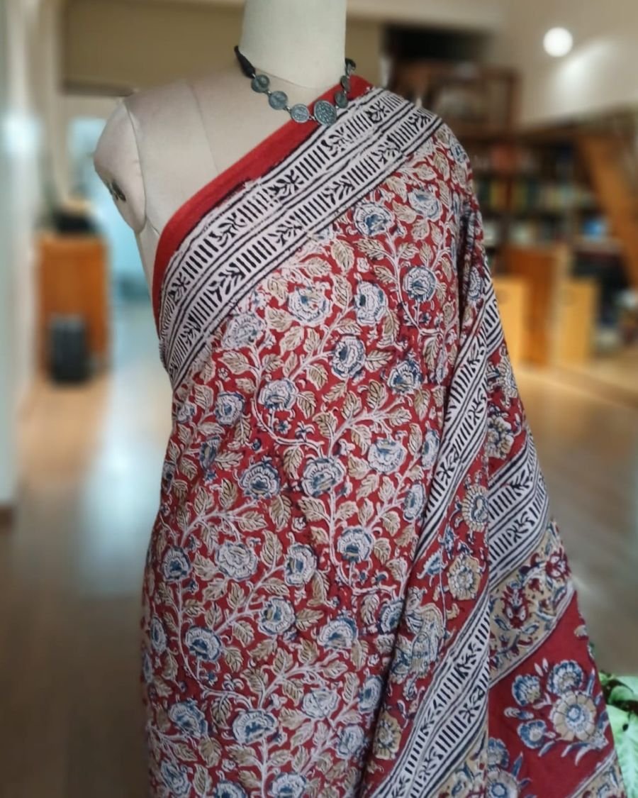 Pedana Cotton Kalamkari Saree - (PCKS0014)