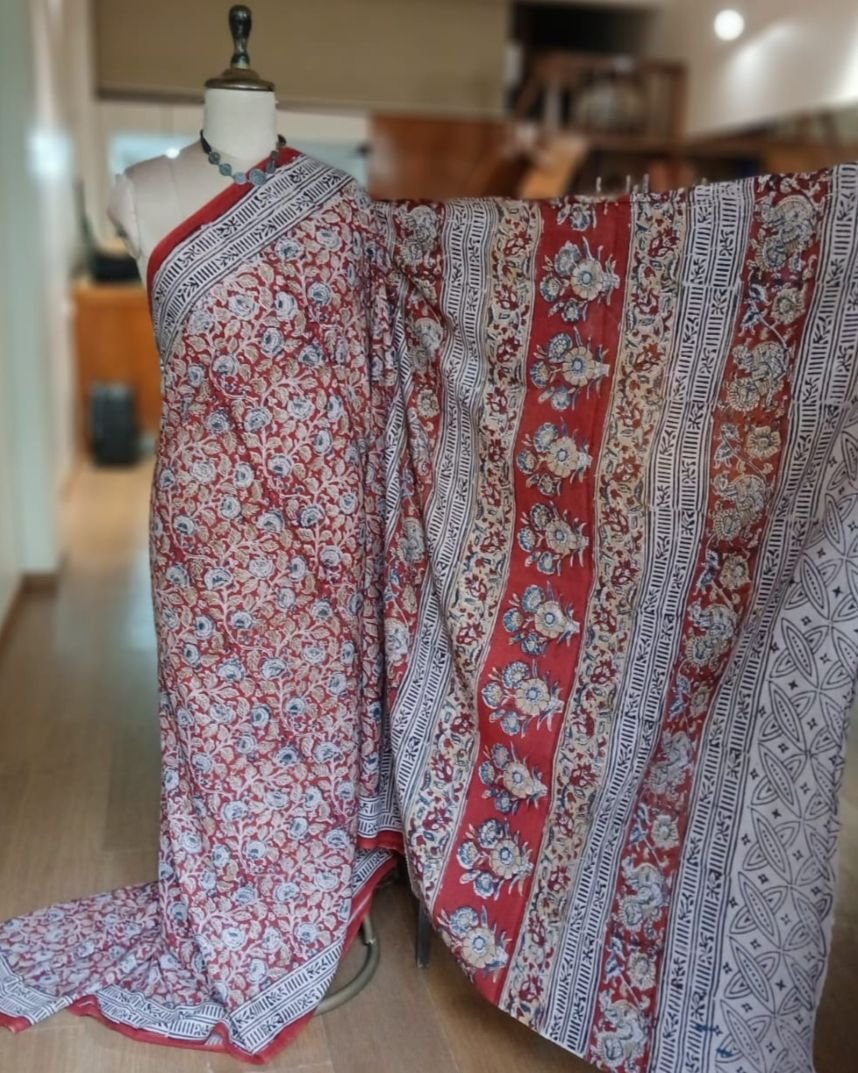 Pedana Cotton Kalamkari Saree - (PCKS0014) - Image 5