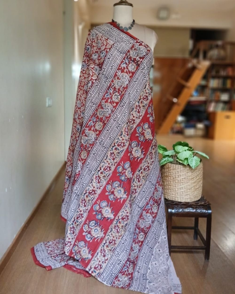 Pedana Cotton Kalamkari Saree - (PCKS0014) - Image 8