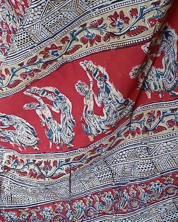 Pedana Cotton Kalamkari Saree - (PCKS0015) - Image 4