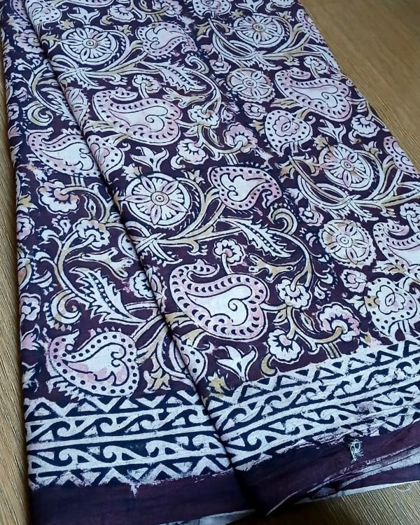 Pedana Cotton Kalamkari Saree - (PCKS0016) - Image 9
