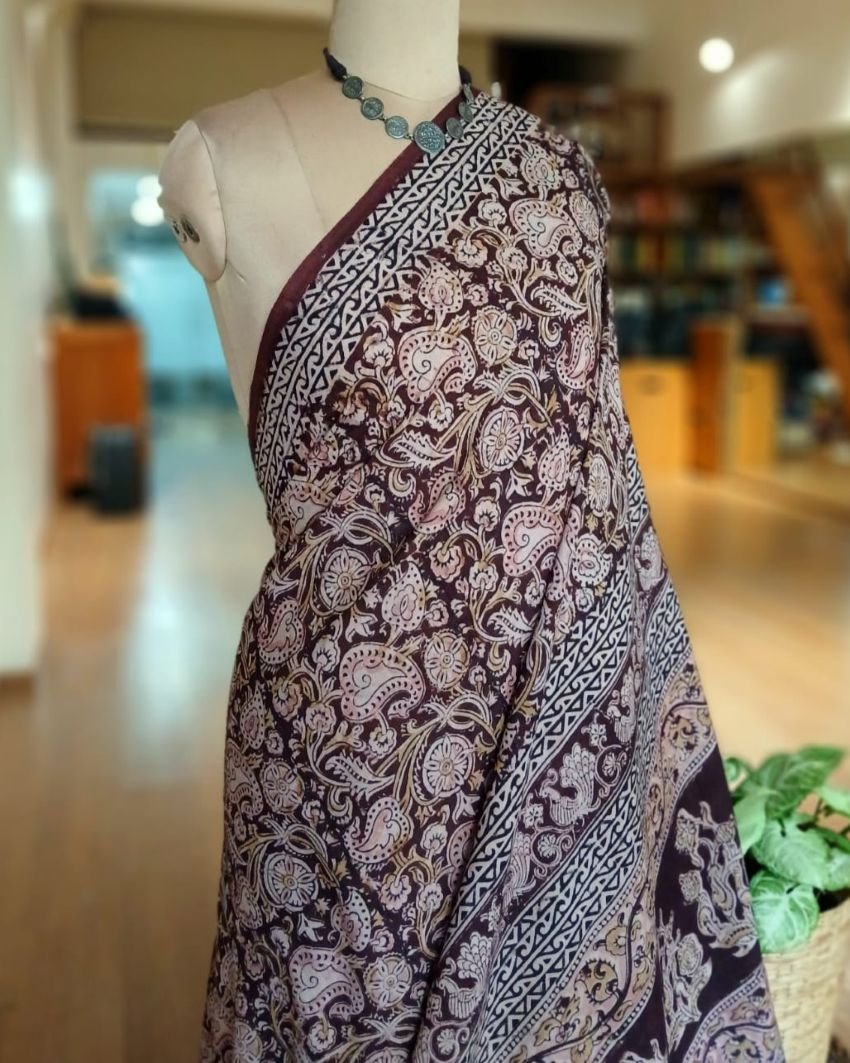 Pedana Cotton Kalamkari Saree - (PCKS0016)