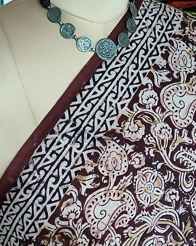 Pedana Cotton Kalamkari Saree - (PCKS0016) - Image 3