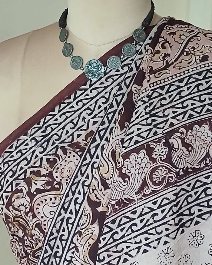 Pedana Cotton Kalamkari Saree - (PCKS0016) - Image 6