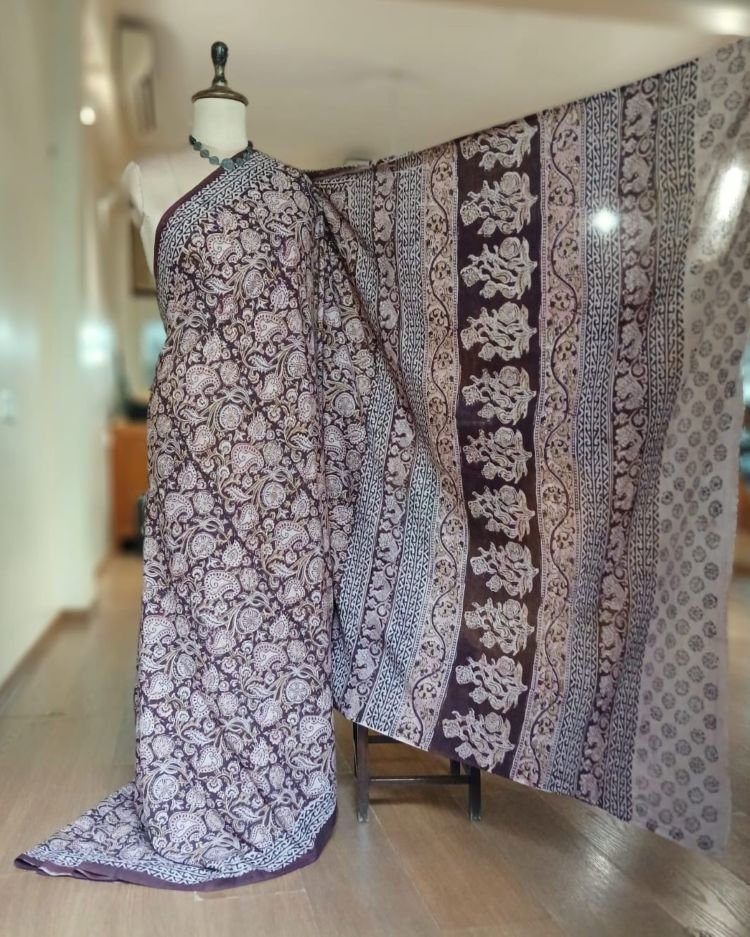 Pedana Cotton Kalamkari Saree - (PCKS0016) - Image 7