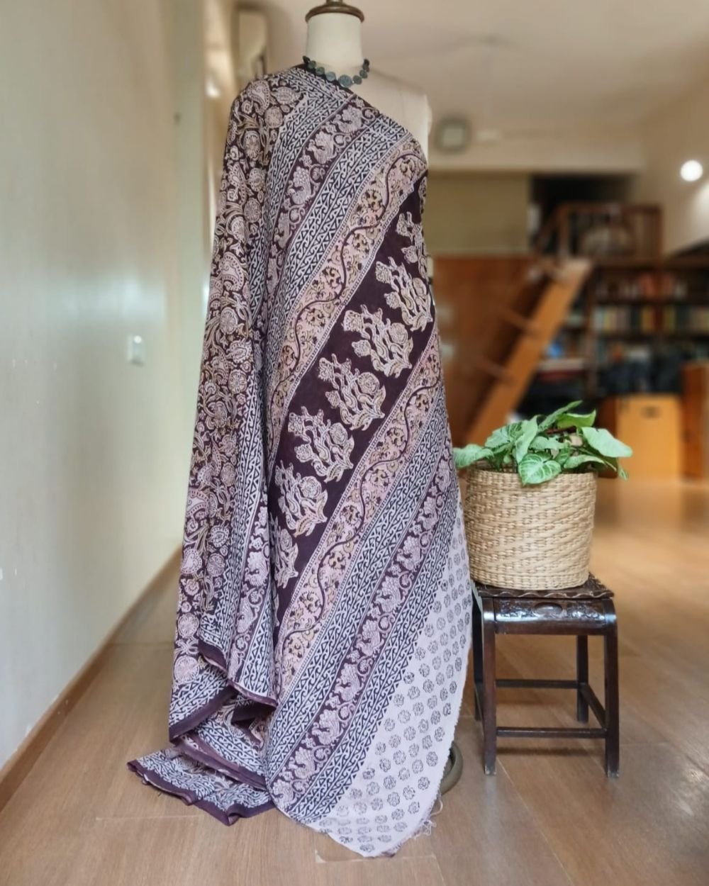 Pedana Cotton Kalamkari Saree - (PCKS0016) - Image 8