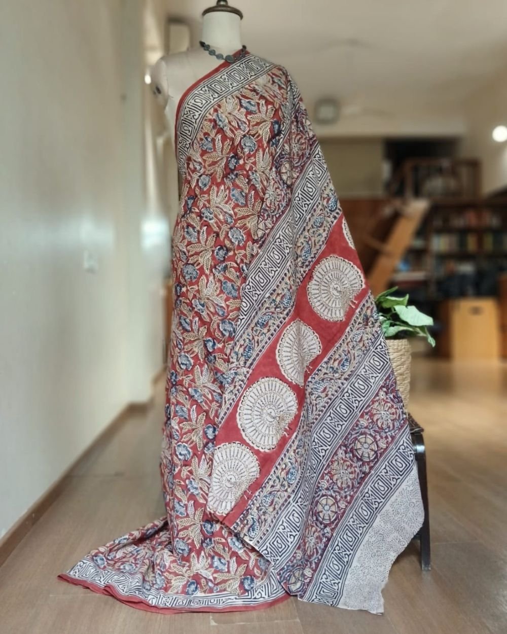 Pedana Cotton Kalamkari Saree - (PCKS0017) - Image 2