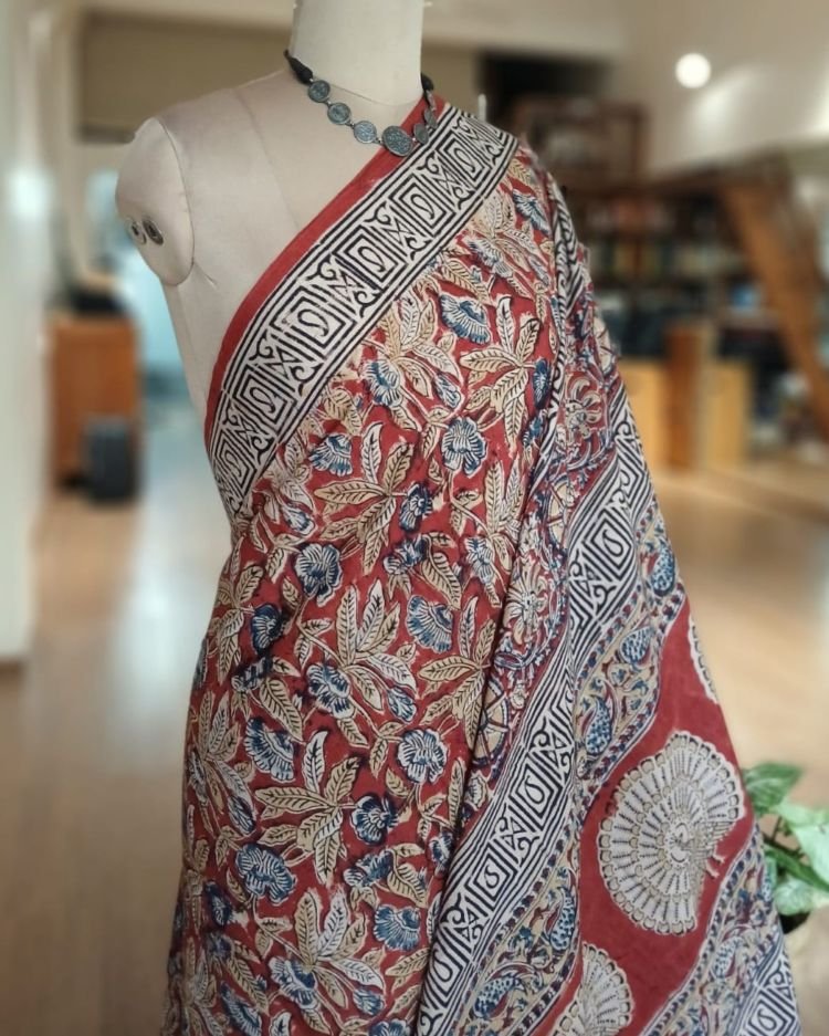 Pedana Cotton Kalamkari Saree - (PCKS0017)
