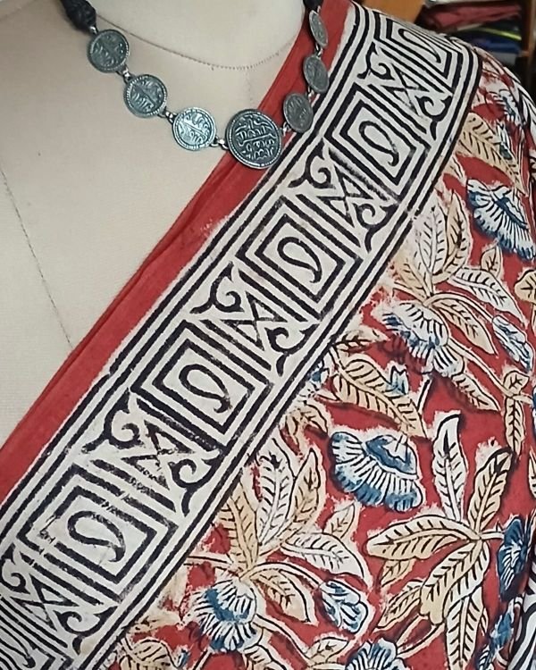 Pedana Cotton Kalamkari Saree - (PCKS0017) - Image 3