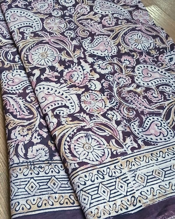 Pedana Cotton Kalamkari Saree - (PCKS0004) - Image 9