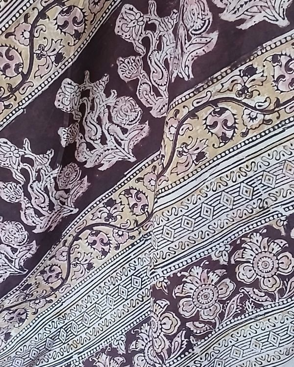 Pedana Cotton Kalamkari Saree - (PCKS0004) - Image 4