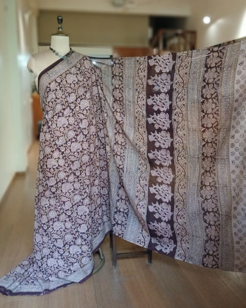 Pedana Cotton Kalamkari Saree - (PCKS0004) - Image 5