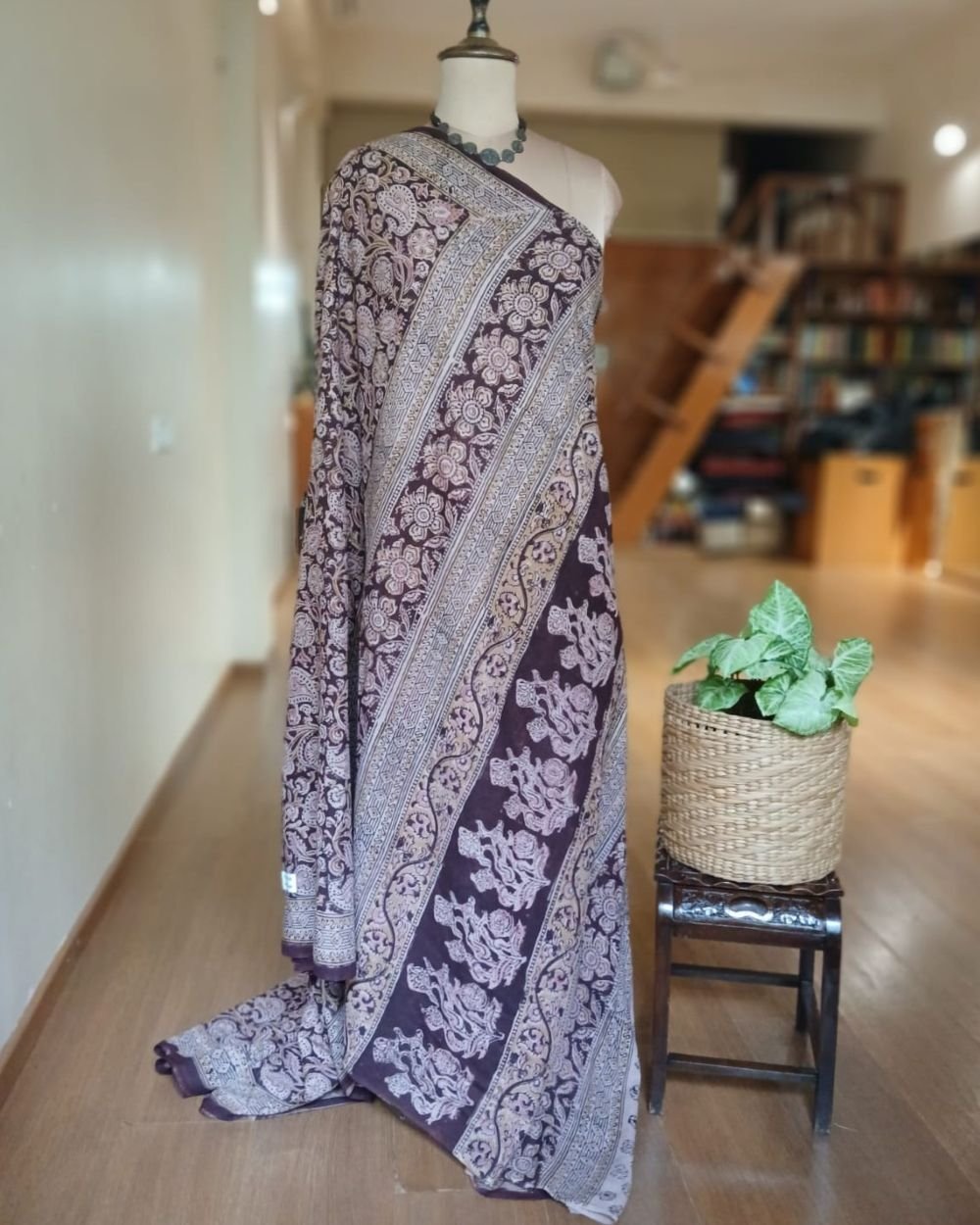 Pedana Cotton Kalamkari Saree - (PCKS0004) - Image 8