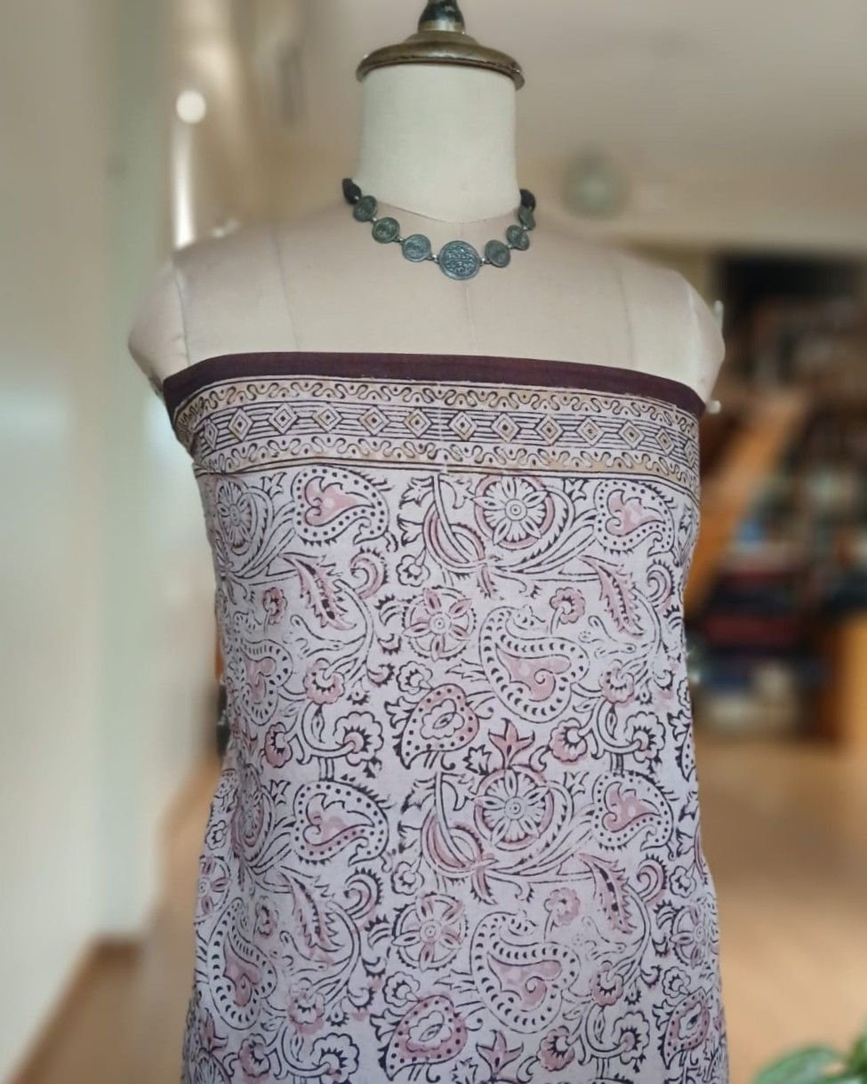 Pedana Cotton Kalamkari Saree - (PCKS0004) - Image 10