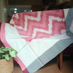 Ikat Cotton Double Bedsheet Set with Pillowcases – (BDST1040)