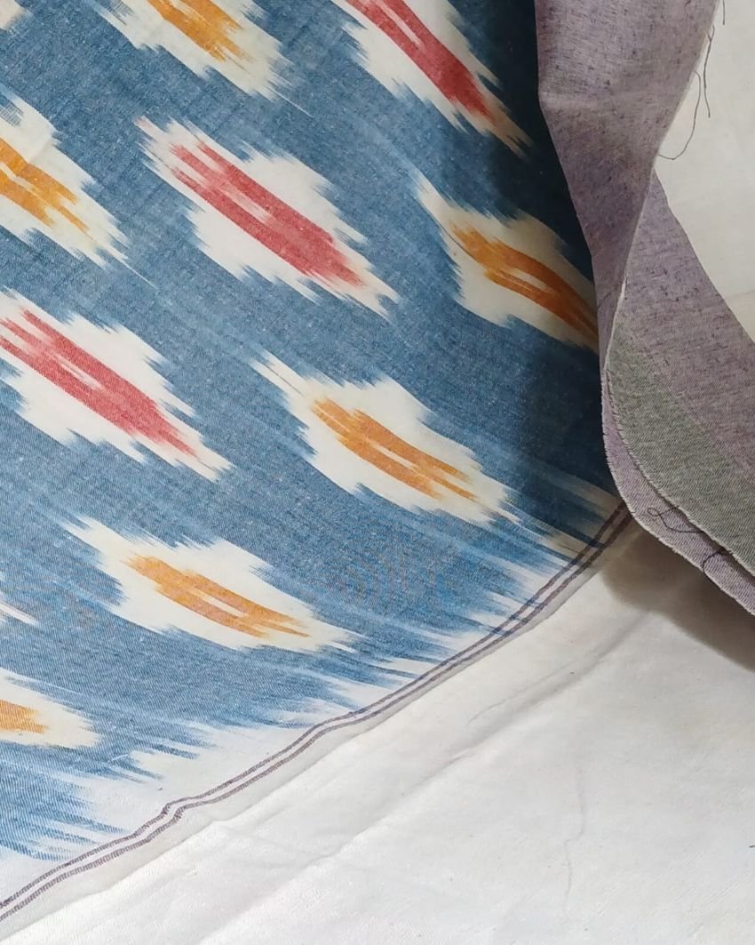 Ikat Cotton Double Bedsheet Set with Pillowcases – (BDST1043) - Image 2