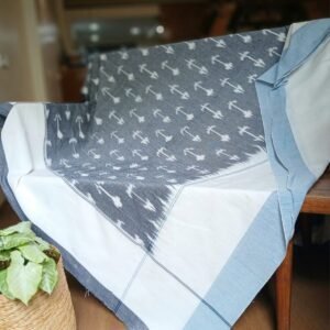 Ikat Cotton Double Bedsheet Set with Pillowcases – (BDST1044)