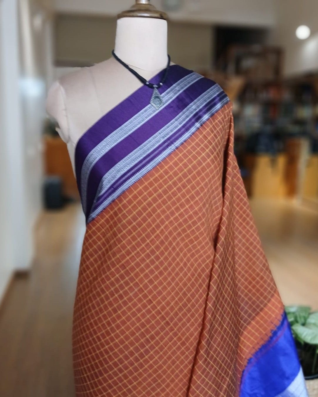 Handloom Ilkal Saree -(ILKA10029) - Image 2