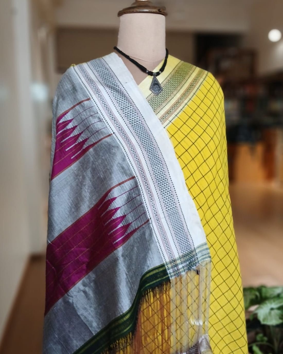 Handloom Ilkal Saree -(ILKA10030) - Image 3