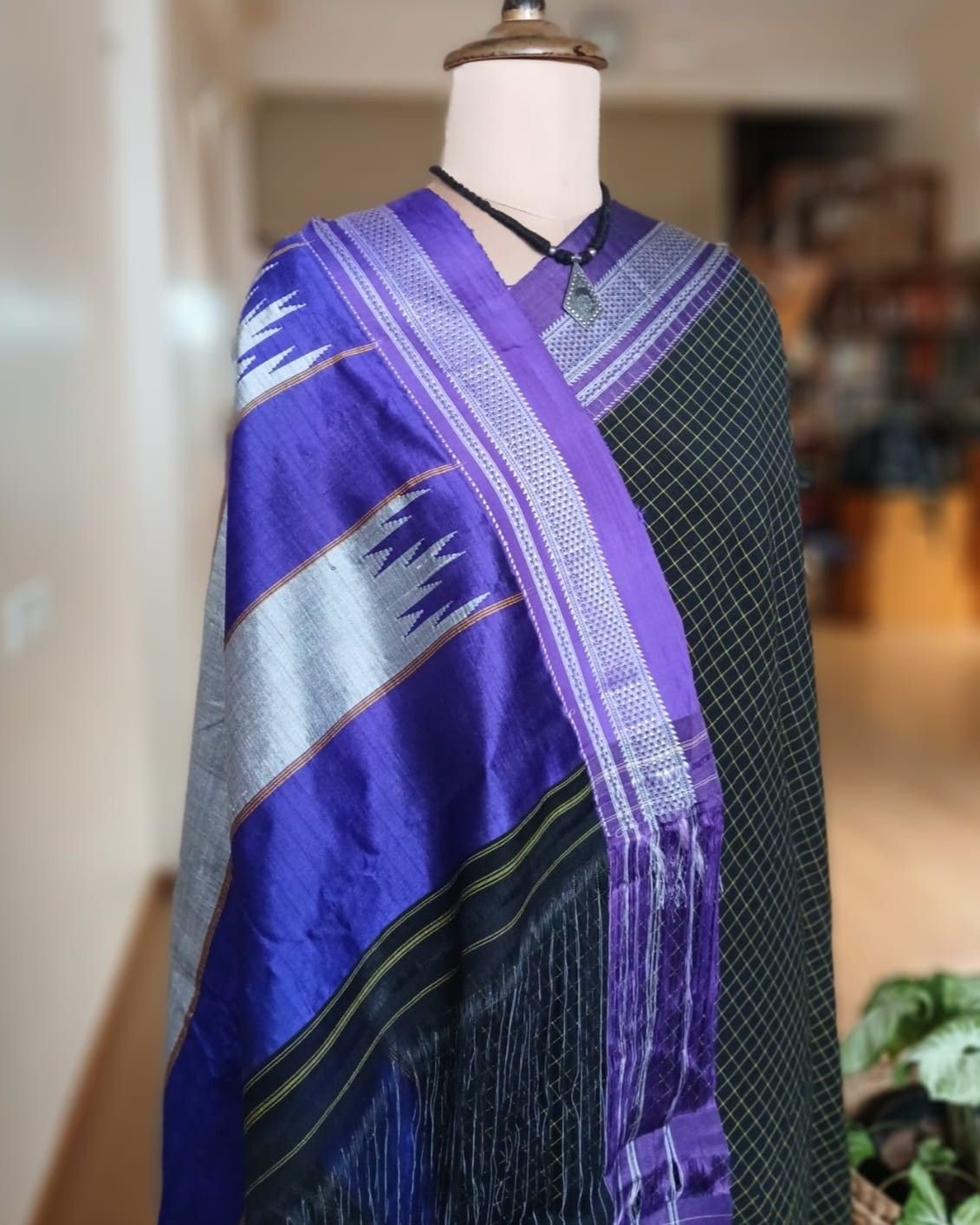 Handloom Ilkal Saree -(ILKA10031) - Image 3