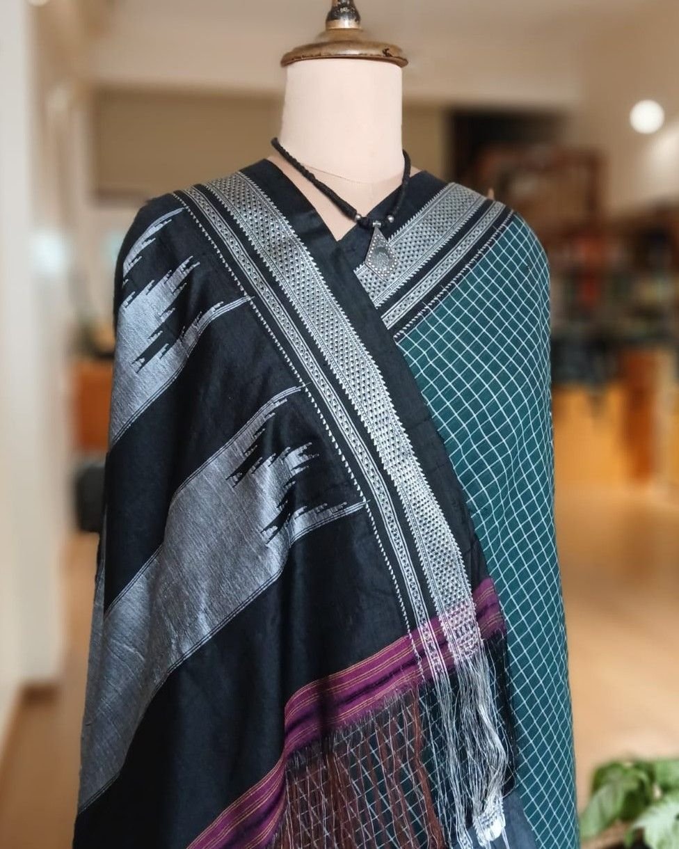 Handloom Ilkal Saree -(ILKA10033) - Image 3