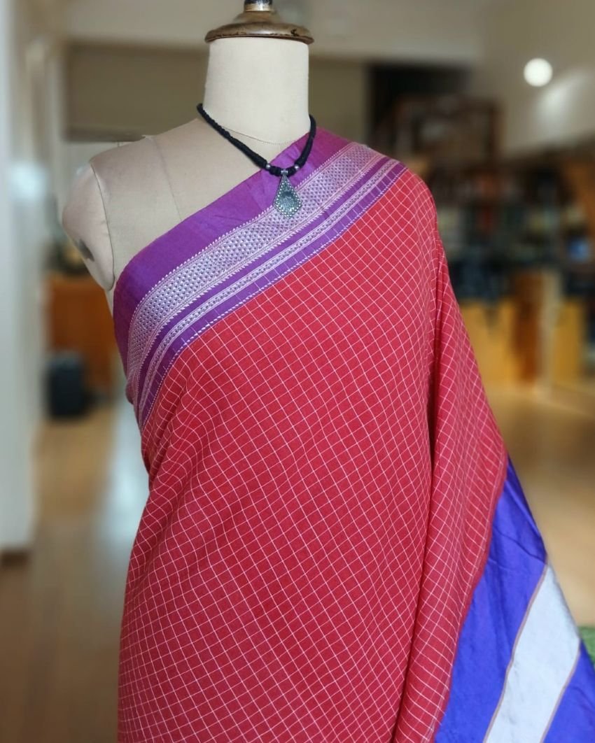 Handloom Ilkal Saree -(ILKA10032) - Image 2