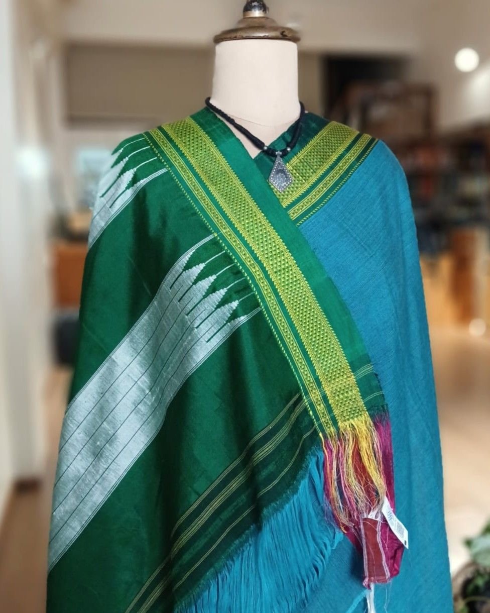 Handloom Ilkal Saree -(ILKA10034) - Image 3