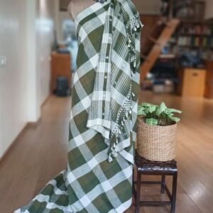 Bhujodi Saree Handwoven in Kala Cotton – (BHUJ0007)