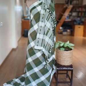 Bhujodi Saree Handwoven in Kala Cotton – (BHUJ0009)