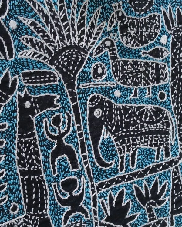 Kantha Embroidered Artwork – (ARTW1040) - Image 2