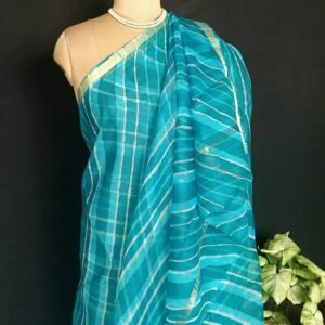 Hand tie-dye Leheriya on Kota Silk (HTKS1007)