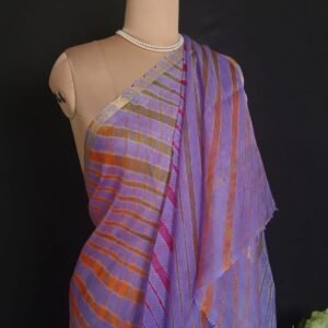 Hand tie-dye Leheriya on Kota Silk (HTKS1019)