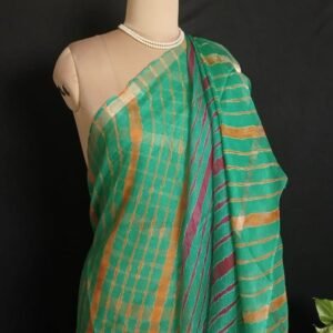 Hand tie-dye Leheriya on Kota Silk (HTKS1002)