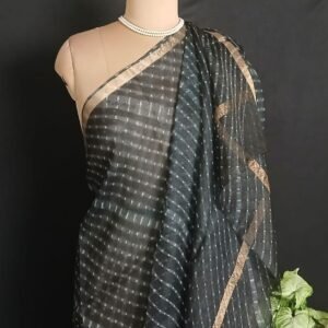 Hand tie-dye Leheriya on Kota Silk (HTKS1020)