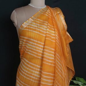 Hand tie-dye Leheriya on Kota Silk (HTKS1022)