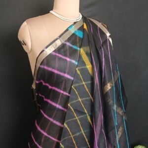 Hand tie-dye Leheriya on Kota Silk (HTKS1009)