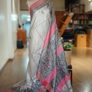 Madhubani on Tussar Silk – (MADT0051)