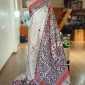 Madhubani on Tussar Silk – (MADT0055)