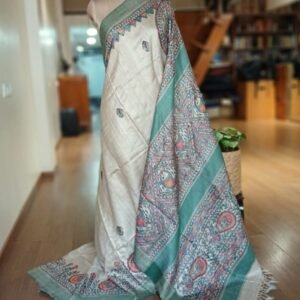 Madhubani on Tussar Silk – (MADT0054)