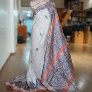 Madhubani on Tussar Silk – (MADT0056)