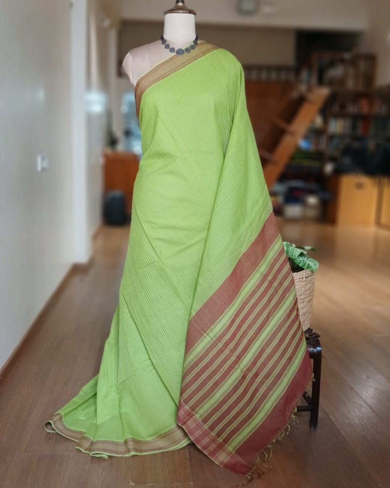 Mangalagiri Handweave Cotton Saree - (MHCS0002) - Image 2
