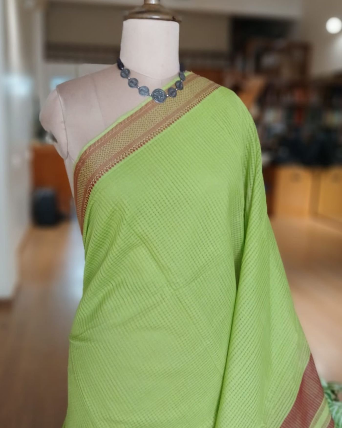 Mangalagiri Handweave Cotton Saree - (MHCS0002) - Image 3