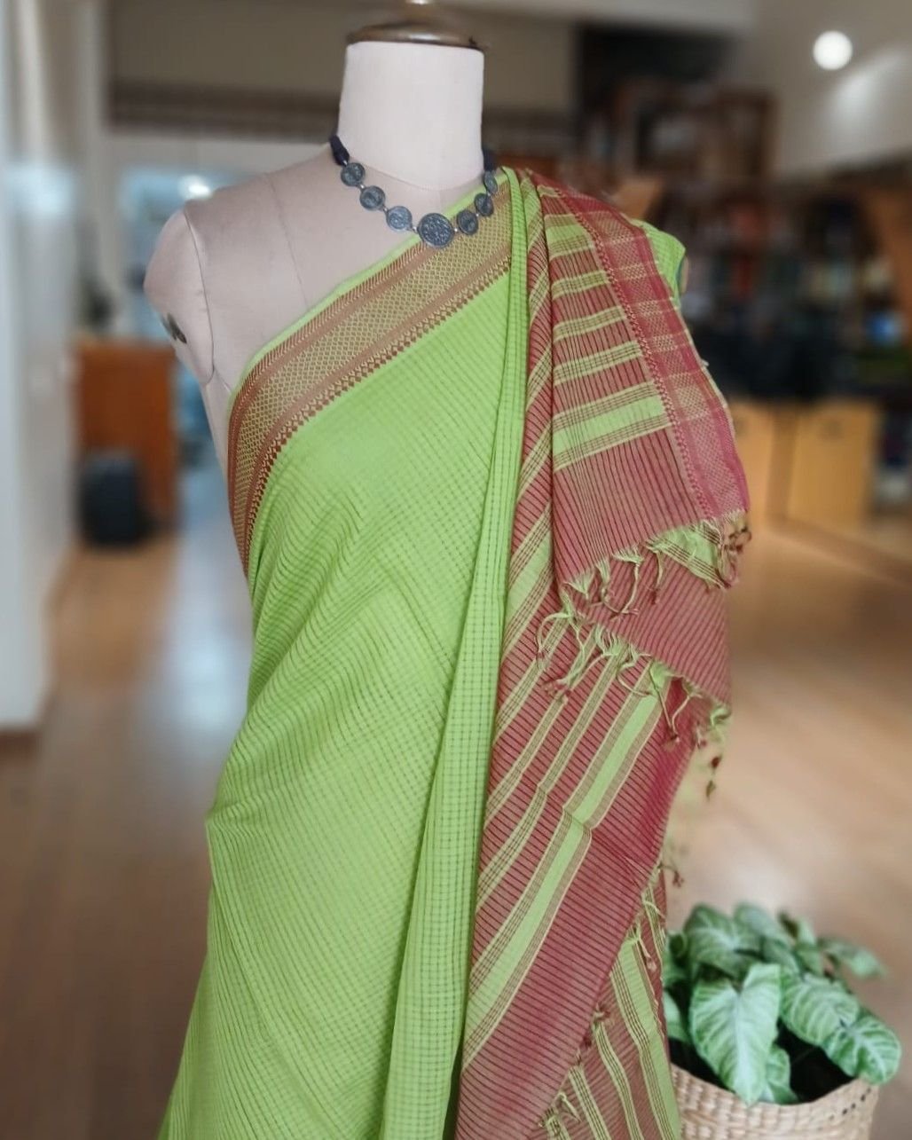 Mangalagiri Handweave Cotton Saree - (MHCS0002) - Image 7