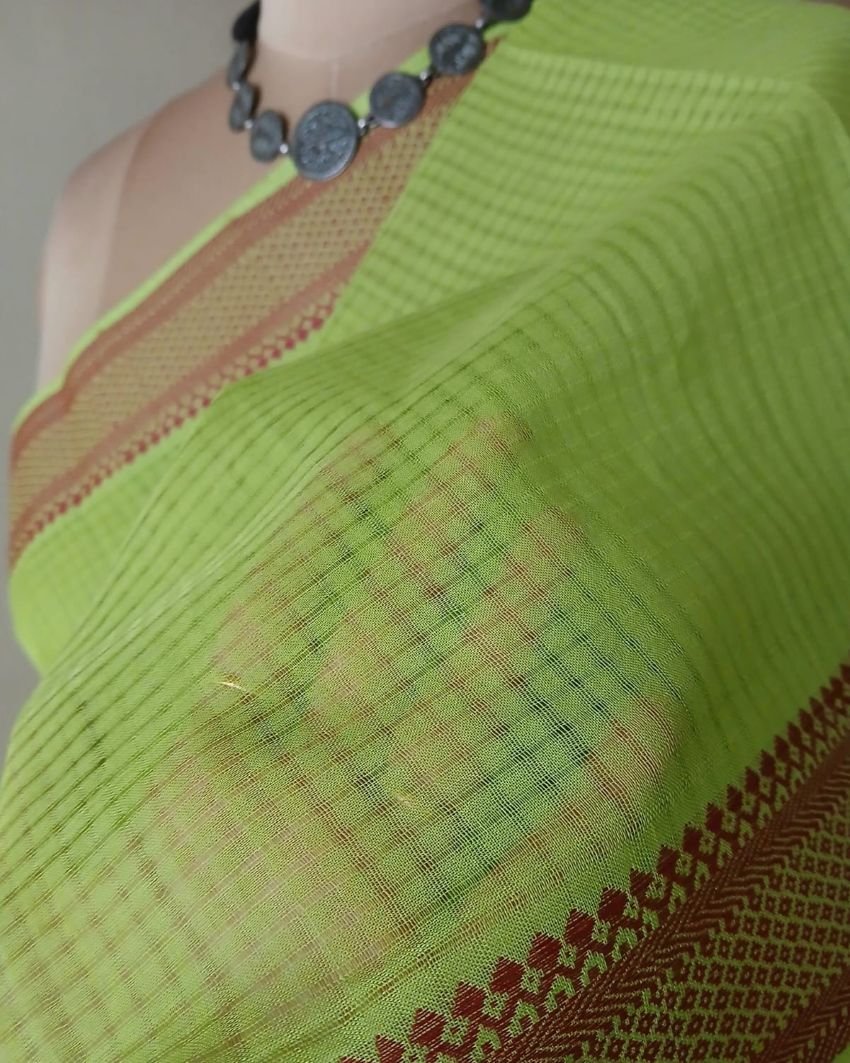 Mangalagiri Handweave Cotton Saree - (MHCS0002) - Image 9