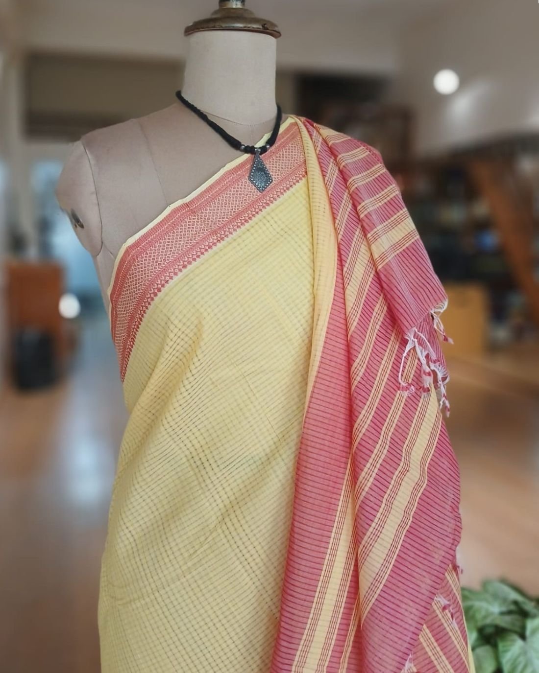 Mangalagiri Handweave Cotton Saree - (MHCS0005) - Image 6