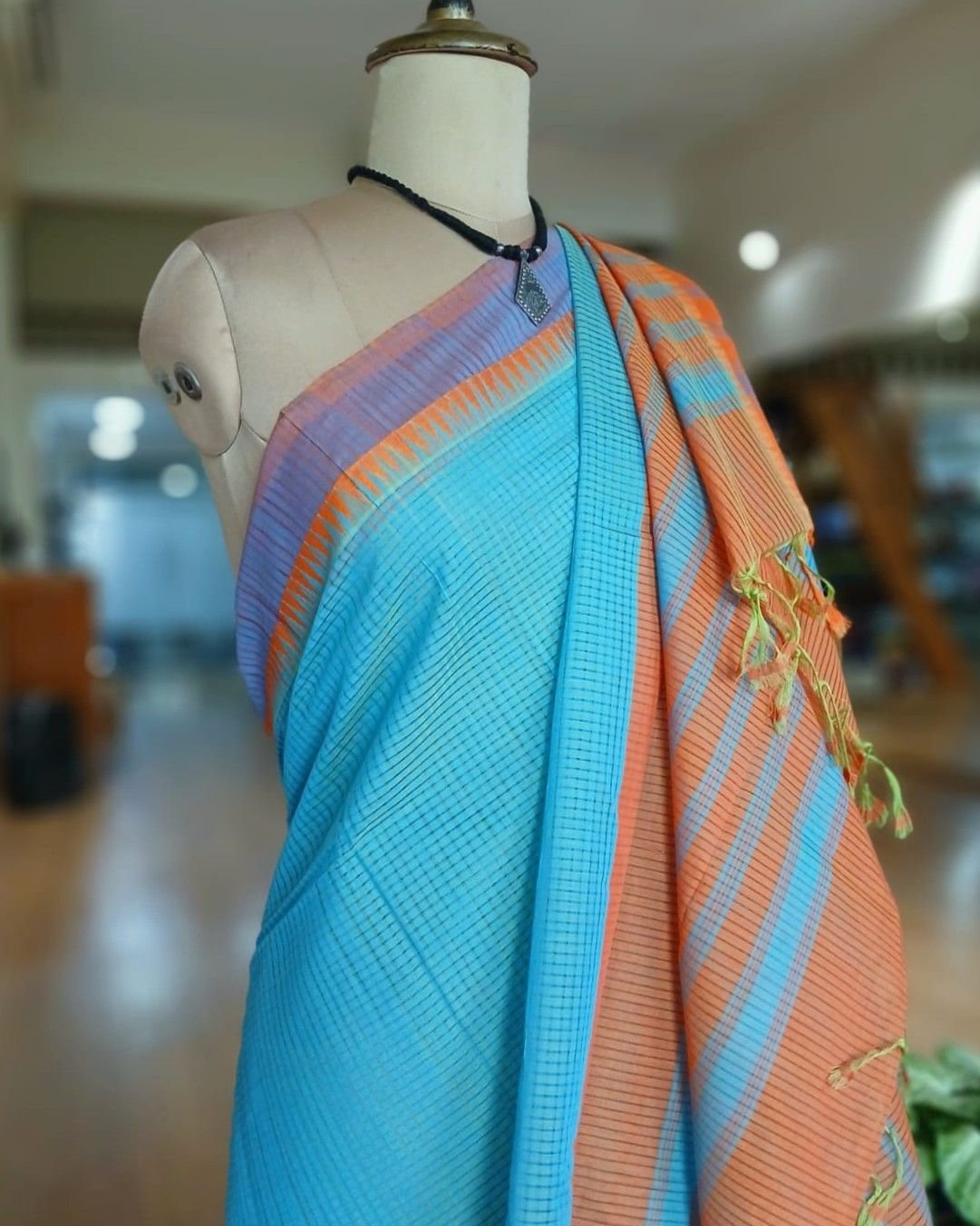 Mangalagiri Handweave Cotton Saree - (MHCS0004) - Image 6