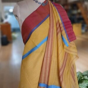 Handloom Cotton Saree from Narayanpet in Telangana – (HCSN1014)