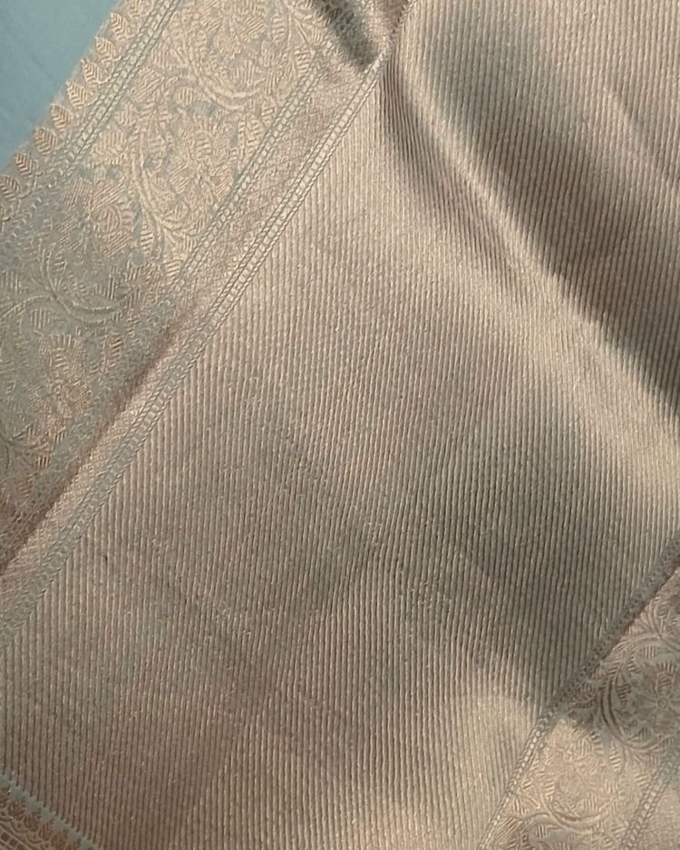 Sona Rupa Pale Green Pure Organza Banarasi Saree - (PSOB0004) - Image 4