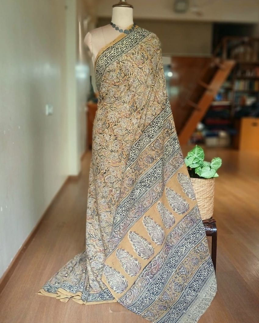 Pedana Cotton Kalamkari Saree - (PCKS0019) - Image 2